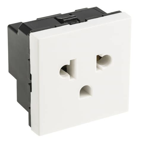 Legrand round white single outlet